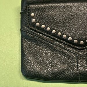 black leather studded the sak crossbody